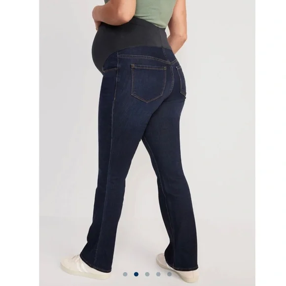 Old Navy Full Panel Bootcut Maternity Jeans - Picture 2 of 6